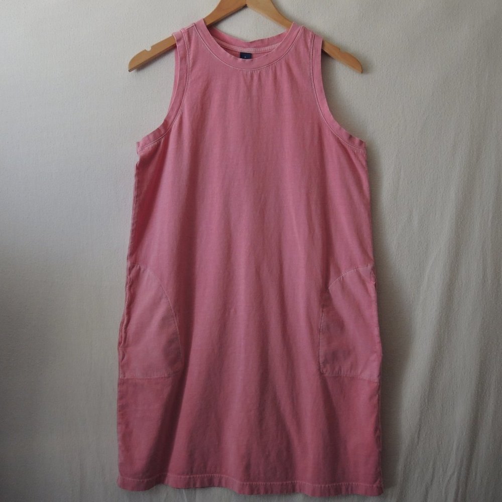 Old Navy Cotton Sleeveless Shift Dress Pink Splendor Vintage Wash Size M